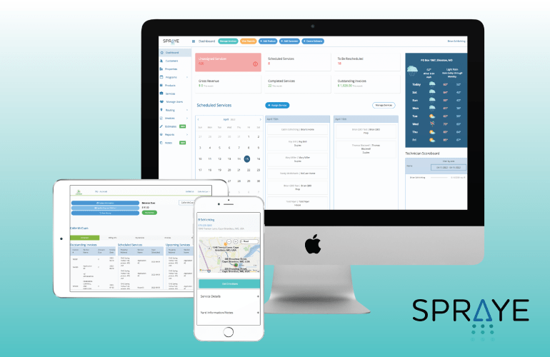 SPRAYE: The Best Lawn Care Business Software Out There