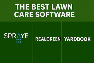 SPRAYE vs. Real Green vs. Yardbook