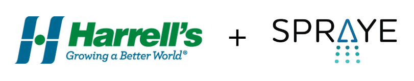 Harrell's and Spraye logos